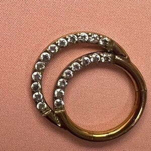 Clicker piercing jewelry